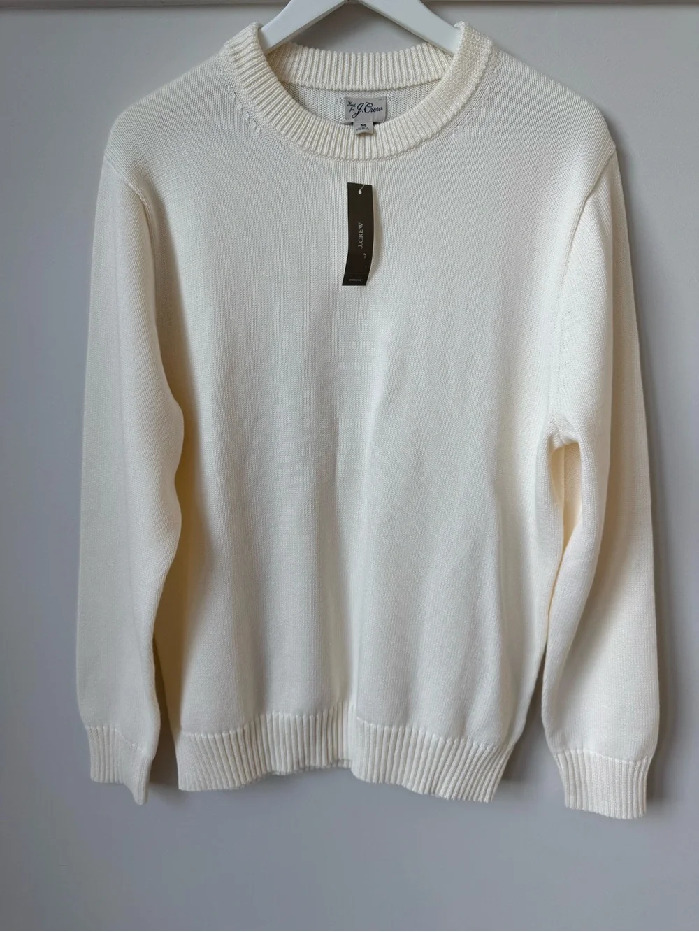 NWT J.Crew Heritage cotton crewneck sweater Size M